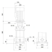 GRUNDFOS CRI20-5 A-P-A-E-HQQE 3x400D 50 HZ