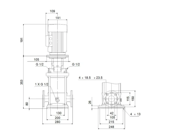 GRUNDFOS CRI10-1 A-FGJ-A-E-HQQE 3x230/400 50 HZ