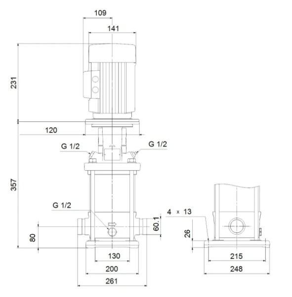 GRUNDFOS CRI10-2 A-P-A-E-HQQE 3x230/400 50 HZ