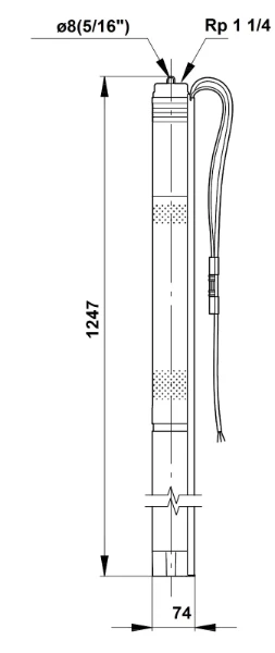 GRUNDFOS SQF 2.5-2 Rp 1 1/4 cpl.