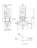 Grundfos In-line pompe TP 80-330/2 A-F-A-BQQE-NW1