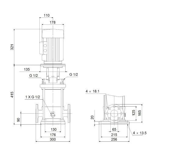 GRUNDFOS CR15-2 A-F-A-E-HQQE 3x230/400 50 HZ