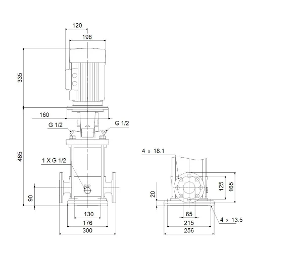 GRUNDFOS CR15-3 A-F-A-E-HQQE 3x400D 50 HZ