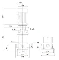 GRUNDFOS CRN15-8 A-P-A-E-HQQE 3x400/690 50 HZ