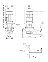 Grundfos In-line pompe TP 80-270/4 A-F-A-BQQE-MW3
