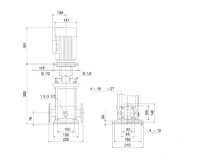 GRUNDFOS CRI1-4 A-FGJ-A-E-HQQE 3x230/400 50HZ