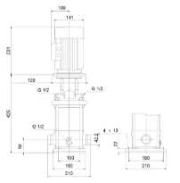 GRUNDFOS CRI1-12 A-P-A-E-HQQE 3x230/400 50HZ