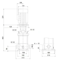GRUNDFOS CRI1-13 A-P-A-E-HQQE 3x230/400 50HZ