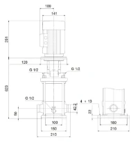 GRUNDFOS CRI1-23 A-P-A-E-HQQE 3x230/400 50HZ