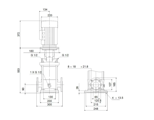 GRUNDFOS CRN15-5 A-FGJ-A-E-HQQE 3x400D 50 HZ