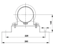 GRUNDFOS Supporting bracket cpl (2units)D182/D135