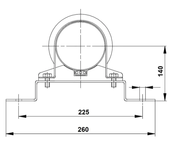 GRUNDFOS Supporting bracket cpl (2units)D182/D135