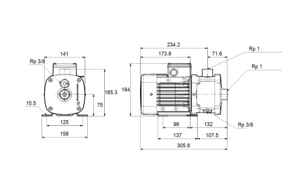GRUNDFOS CM3-2 A-R-I-E-AQQE F-A-A-N