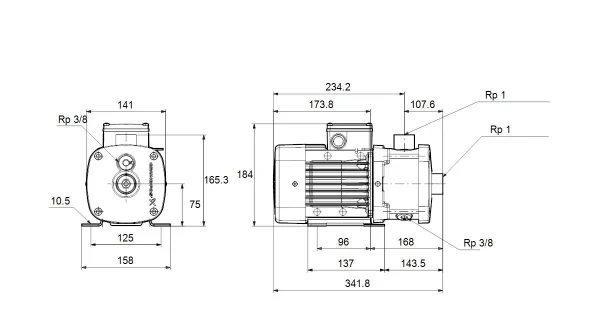 GRUNDFOS CM3-5 A-R-I-E-AQQE F-A-A-N