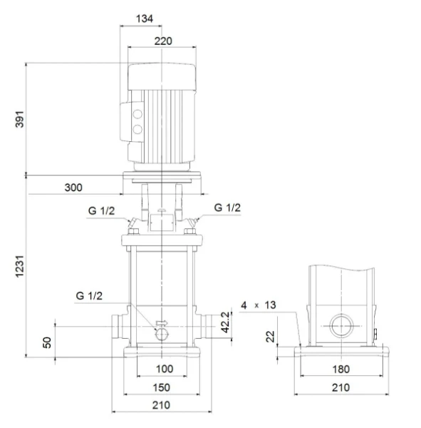 GRUNDFOS CRN5-36 A-P-A-E-HQQE 3x400D 50HZ