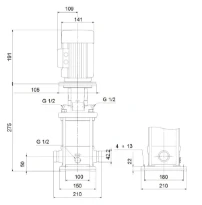 GRUNDFOS CRI3-4 A-P-A-E-HQQE 3x230/400 50HZ
