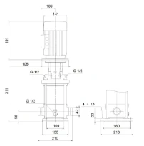 GRUNDFOS CRI3-6 A-P-A-E-HQQE 3x230/400 50HZ