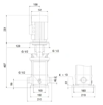 GRUNDFOS CRI3-11 A-P-A-E-HQQE 3x230/400 50HZ