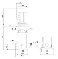 GRUNDFOS CRI3-17 A-P-A-E-HQQE 3x230/400 50HZ