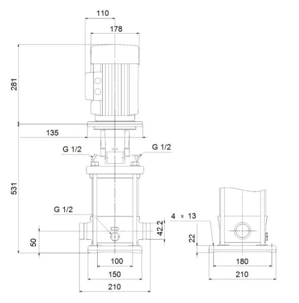 GRUNDFOS CRI3-17 A-P-A-E-HQQE 3x230/400 50HZ