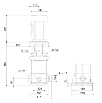 GRUNDFOS CRI5-10 A-P-A-E-HQQE 3x230/400 50HZ