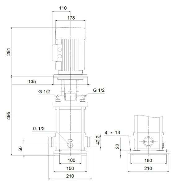 GRUNDFOS CRI5-10 A-P-A-E-HQQE 3x230/400 50HZ