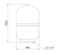 GRUNDFOS GT-D-300 PN10 G1 1/4 V
