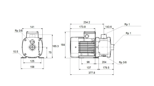 GRUNDFOS CM1-6 A-R-I-E-AQQE F-A-A-N