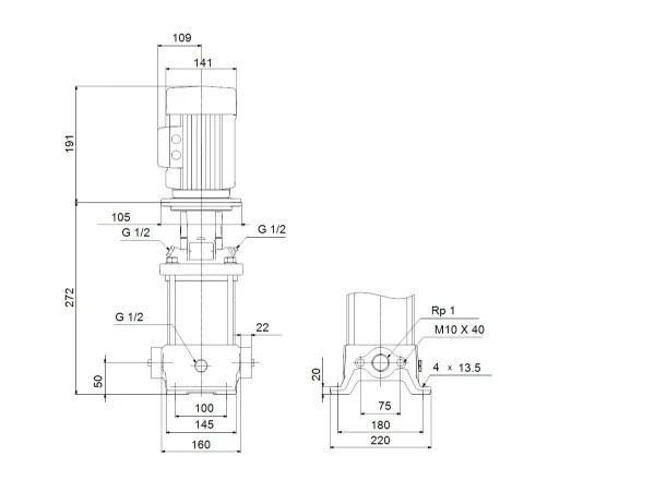 GRUNDFOS CR1S-4 A-A-A-E-HQQE 3x230/400 50HZ