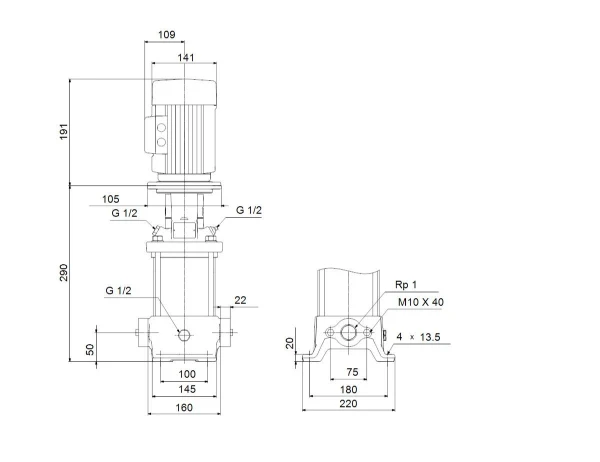GRUNDFOS CR1S-5 A-A-A-E-HQQE 3x230/400 50HZ