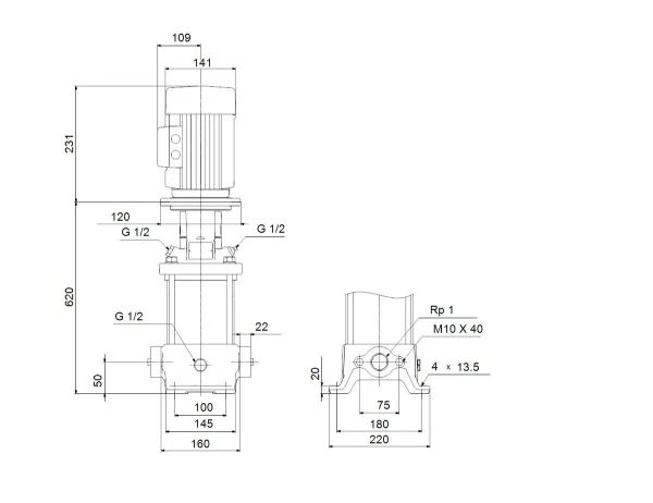 GRUNDFOS CR1S-23 A-A-A-E-HQQE 3x230/400 50HZ