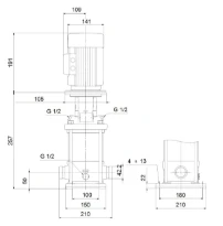 GRUNDFOS CRN1S-2 A-P-A-E-HQQE 3x230/400 50HZ