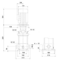 GRUNDFOS CRN1S-7 A-P-A-E-HQQE 3x230/400 50HZ
