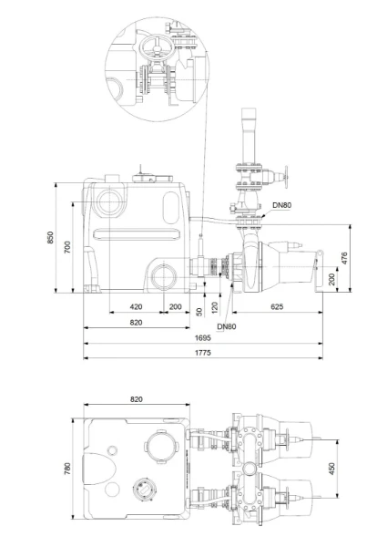 GRUNDFOS MDV.80.80.75.2.51D/450.SL