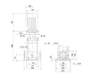 GRUNDFOS CR1-8 A-FGJ-A-E-HQQE 3x230/400 50HZ