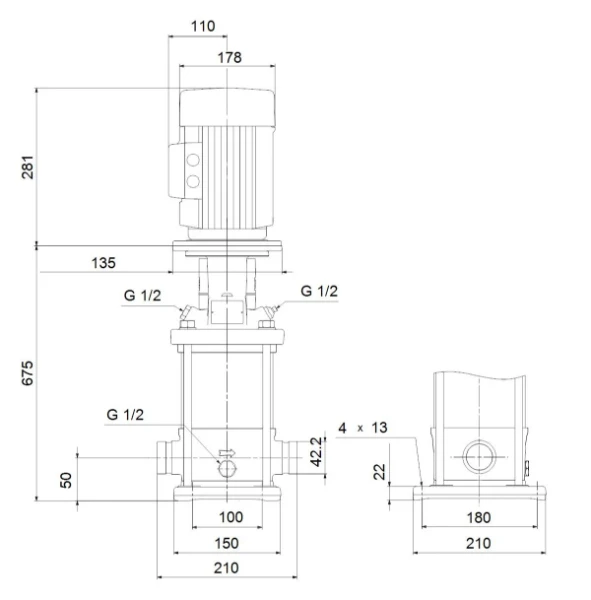 GRUNDFOS CRN1-25 A-P-A-E-HQQE 3x230/400 50HZ