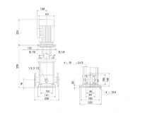 GRUNDFOS CR3-8 A-FGJ-A-E-HQQE 3x230/400 50HZ