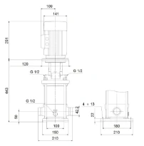 GRUNDFOS CRN3-13 A-P-A-E-HQQE 3x230/400 50HZ