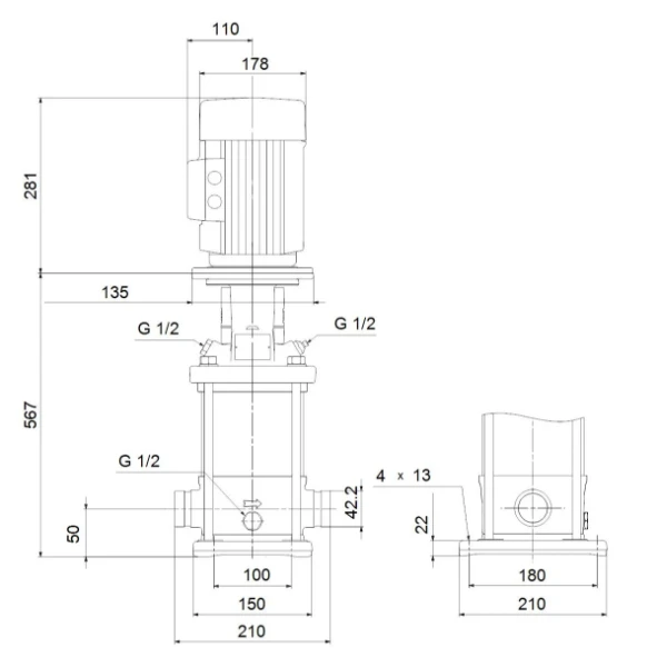 GRUNDFOS CRN3-19 A-P-A-E-HQQE 3x230/400 50HZ