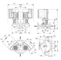 Grundfos In-line pompe TPE2 D 40-240 N-A-F-A-BQQE-HYC