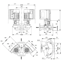 Grundfos In-line pompe TPE2 D 50-120 N-A-F-A-BQQE-EYB