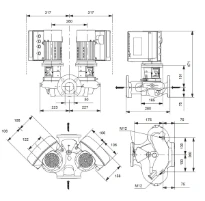 Grundfos In-line pompe TPE2 D 50-200 N-A-F-A-BQQE-HYC