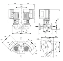 Grundfos In-line pompe TPE2 D 32-80 N-A-F-A-BQQE-CYB