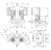 Grundfos In-line pompe TPE2 D 40-80 N-A-F-A-BQQE-CYB
