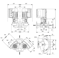 Grundfos In-line pompe TPE2 D 50-200 N-A-F-A-BQQE-HYC