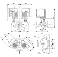 Grundfos In-line pompe TPE2 D 100-40 N-A-F-A-BQQE-CYA