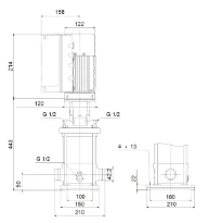 GRUNDFOS CRNE1-13 N-P-A-E-HQQE 1x200-240 60HZ