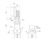GRUNDFOS CRE3-2 A-A-A-E-HQQE 1x200-240 60HZ