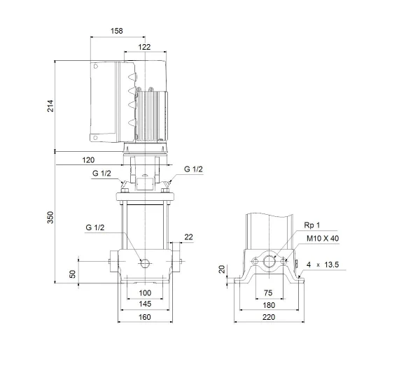 GRUNDFOS CRE3-8 N-A-A-E-HQQE 1x200-240 60HZ