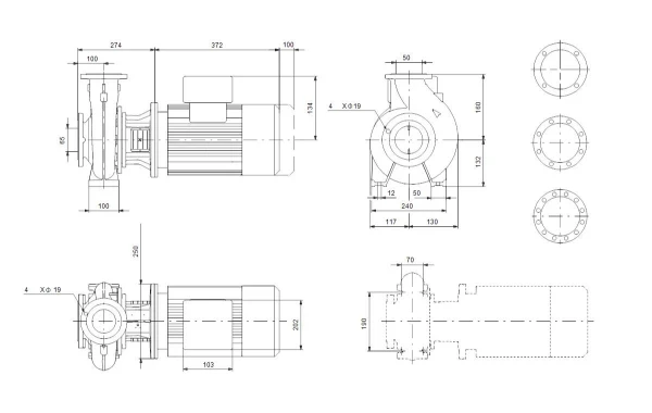 Grundfos NB 50-125/121AAF2AESBQQEKW1